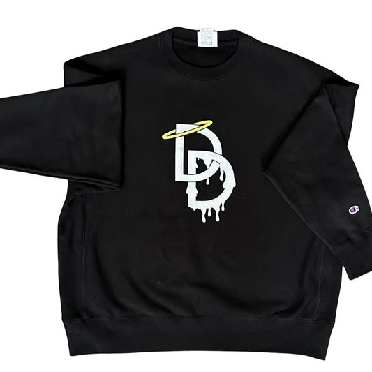 "Divine Drippp" X Champion Sweatshirt "Black"